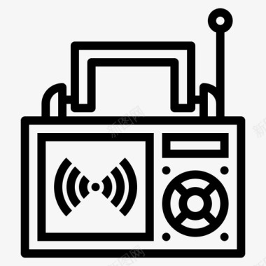 收音机音响通讯图标