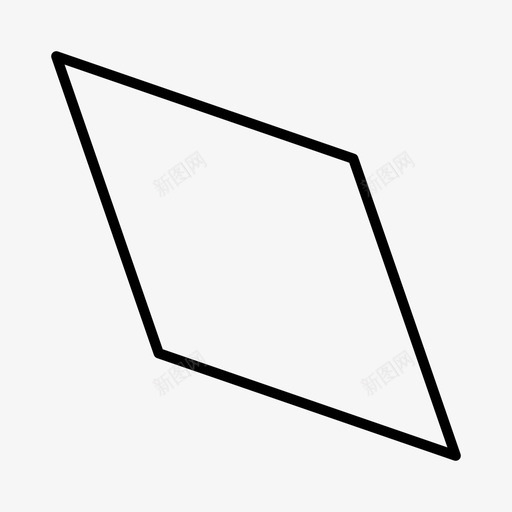 平行四边形几何学多边形svg_新图网 https://ixintu.com 几何学 形状 平行四边形 多边形