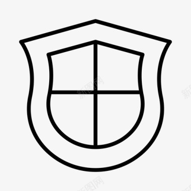 中世纪盾盔甲纹章图标