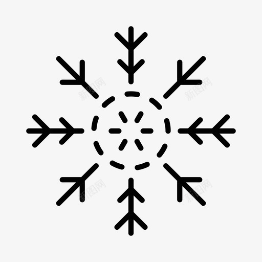 霜雪雪花svg_新图网 https://ixintu.com 雪花 霜雪 冬天