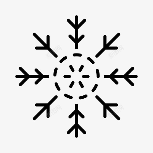 霜雪雪花svg_新图网 https://ixintu.com 雪花 霜雪 冬天