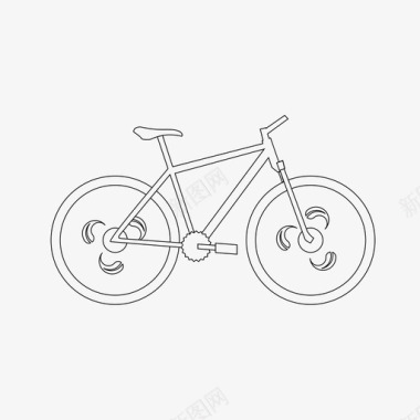 自行车环保绿色图标