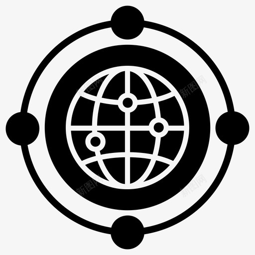 全球网络通信网络网格地球svg_新图网 https://ixintu.com 网络 全球 全球网 图标 图示 区块 技术 基于 节点 地球 网格