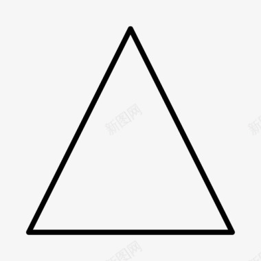 三角形几何学数学图标