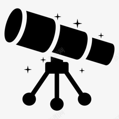 望远镜光学镜头研究设备图标