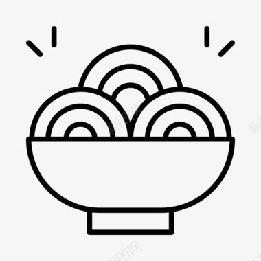 肉丸子烹饪饮食图标