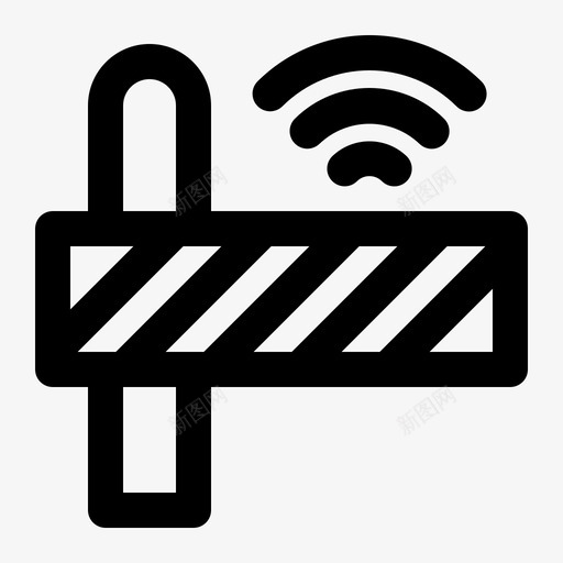 大门围栏物联网svg_新图网 https://ixintu.com 智能家居 大门 围栏 联网 无线 线路