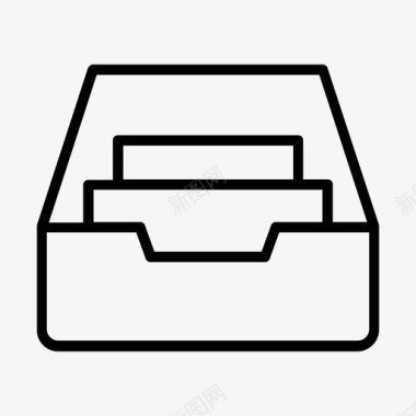 橱柜档案文件图标
