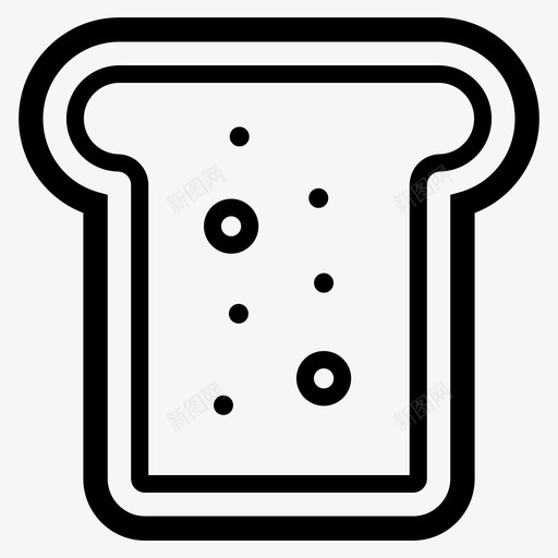 面包吐司早餐切片svg_新图网 https://ixintu.com 面包 吐司 早餐 切片 整片 食品饮料