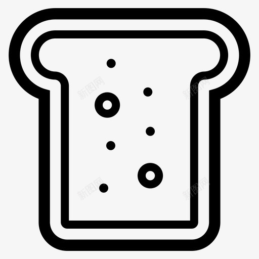 面包吐司早餐切片svg_新图网 https://ixintu.com 面包 吐司 早餐 切片 整片 食品饮料