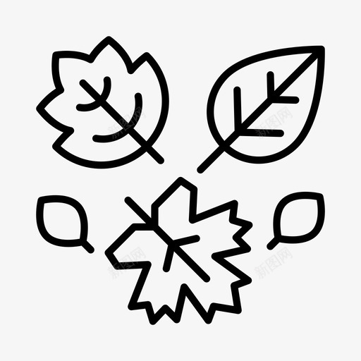 秋天气候树叶svg_新图网 https://ixintu.com 秋天 气候 树叶 季节 天气