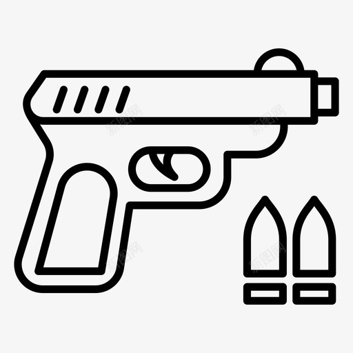 射手枪猎枪svg_新图网 https://ixintu.com 手枪 射手 猎枪 射击 武器 运动 轮廓 矢量 矢量图 图标