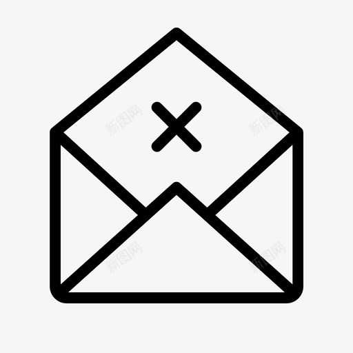 未发送电子邮件拒绝svg_新图网 https://ixintu.com 未发 发送 电子邮件 拒绝
