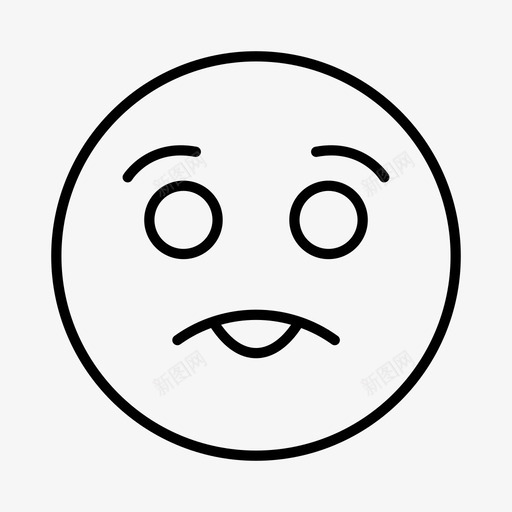 撅嘴表情脸svg_新图网 https://ixintu.com 表情 撅嘴 脸人 情绪
