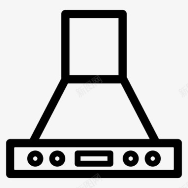 采购产品厨房罩厨房罩电器图标