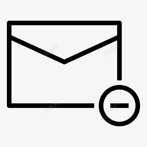 删除消息取消电子邮件svg_新图网 https://ixintu.com 删除 消息 取消 电子邮件 通讯 线路