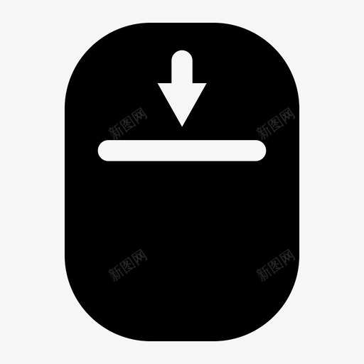 向下滚动单击光标svg_新图网 https://ixintu.com 向下 滚动 鼠标 单击 光标 实体