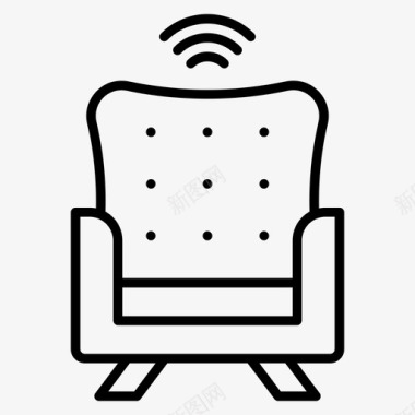 扶手椅家具智能家居图标