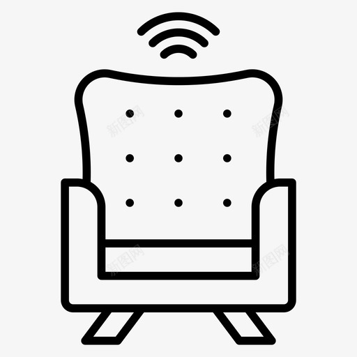 扶手椅家具智能家居svg_新图网 https://ixintu.com 扶手 智能家居 家具 沙发 系列