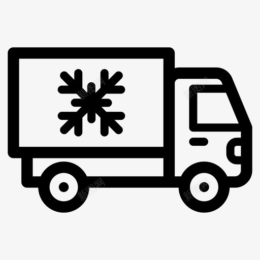 冷藏车运输卡车svg_新图网 https://ixintu.com 冷藏车 运输 卡车 航运 物流