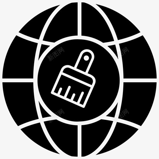 浏览器清理删除历史记录保护svg_新图网 https://ixintu.com 安全 浏览器 清理 防病毒 删除 历史 记录 保护 标志 图标 集合