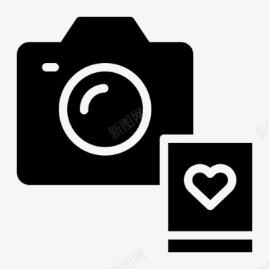 相机图像爱情图标