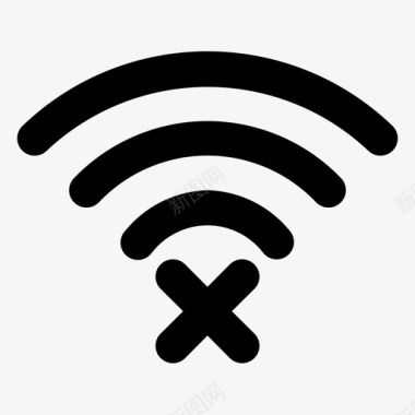 wifi关闭信号通信图标