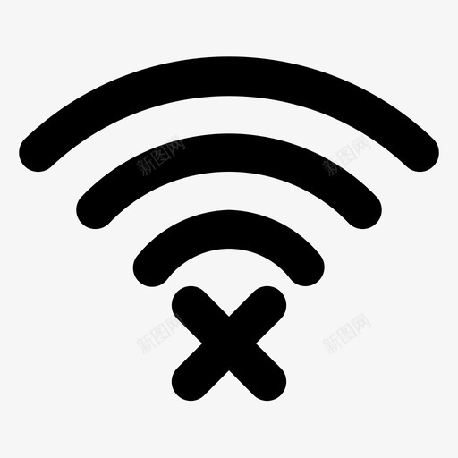 wifi关闭信号通信svg_新图网 https://ixintu.com 关闭 信号 通信