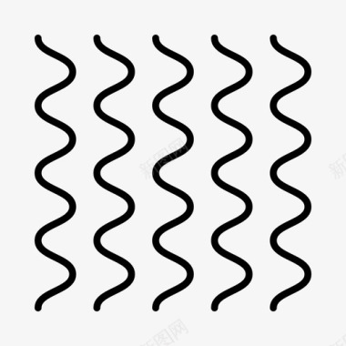 漩涡线几何学图案图标