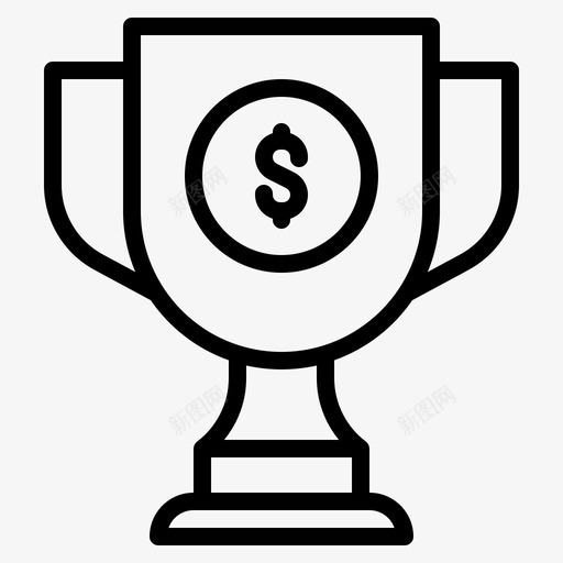 奖杯奖项业务svg_新图网 https://ixintu.com 业务 奖杯 奖项 冠军 财务 战略