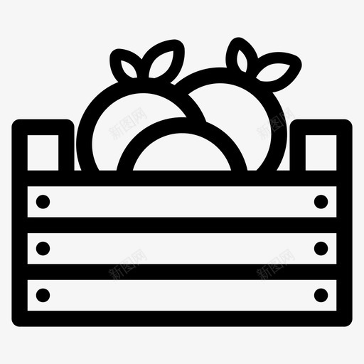 橙子盒装柑橘svg_新图网 https://ixintu.com 橙子 盒装 柑橘 柳条 水果 农业