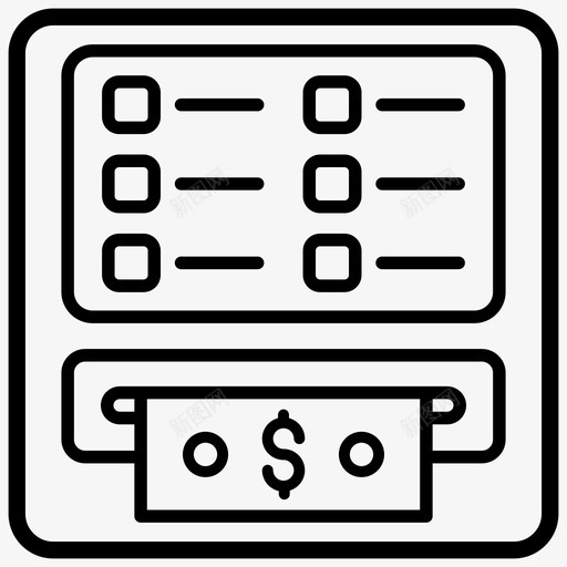 atm取款机提款机svg_新图网 https://ixintu.com 取款机 提款机 在线交易 刷卡 支付 区块 线路 收款