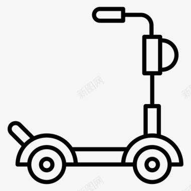 滑板车电动滑板车个人自行车图标