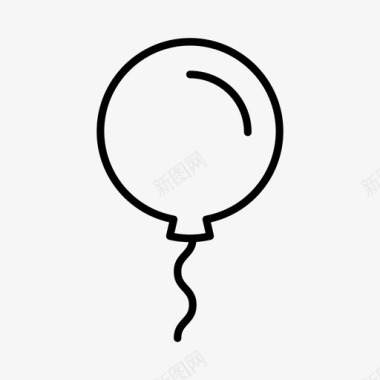 气球生日庆典图标