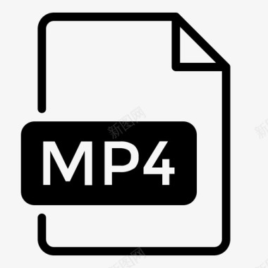 mp4文档文件图标