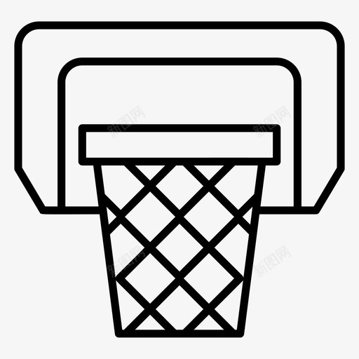 篮球圈篮板篮球目标svg_新图网 https://ixintu.com 篮球 篮板 目标 球网 篮球架 一套 运动 轮廓 矢量 矢量图 图标
