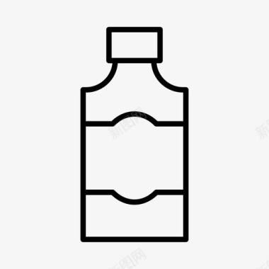 瓶子标签酒精瓶子图标