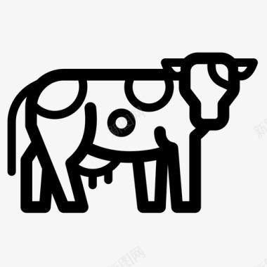奶牛动物牛图标
