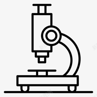 显微镜实验室仪器实验室设备图标