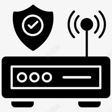wifi安全网络安全防病毒图标图标