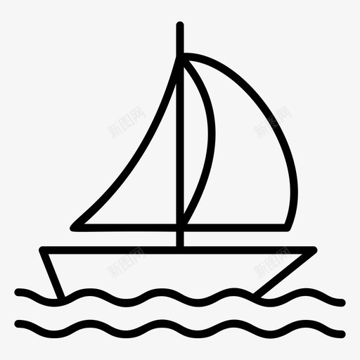 划船漂流老式船svg_新图网 https://ixintu.com 划船 漂流 老式 水上运动 船艇 运动 轮廓 矢量 矢量图 图标