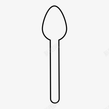 勺子盘子食物图标