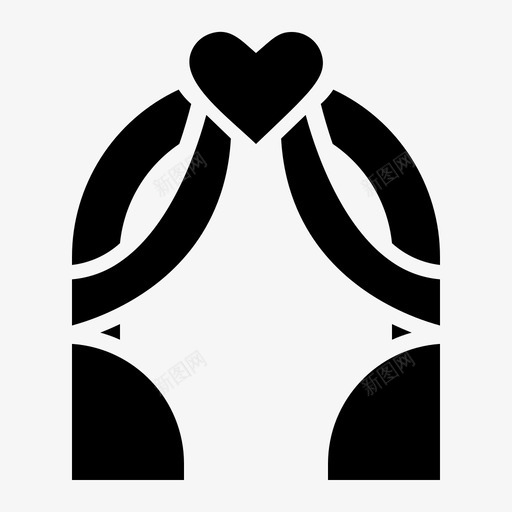 婚礼拱门装饰心脏svg_新图网 https://ixintu.com 婚礼 拱门 装饰 心脏 婚姻 坚实