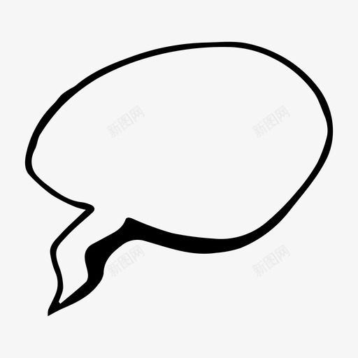 演讲泡泡对话涂鸦svg_新图网 https://ixintu.com 演讲 泡泡 对话 涂鸦 素描