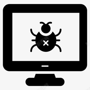 计算机病毒计算机错误恶意软件图标