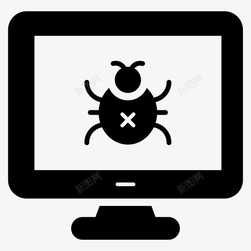 计算机病毒计算机错误恶意软件svg_新图网 https://ixintu.com 计算机病毒 错误 计算机 恶意 软件 特洛伊木马 感染 病毒 防病毒 安全 标志