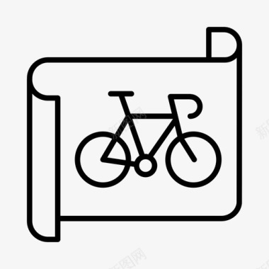 自行车报告自行车店自行车图标