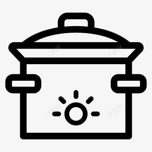 瓦罐电器炊具svg_新图网 https://ixintu.com 瓦罐 电器 炊具 家用电器