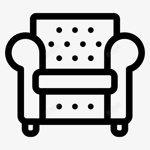 俱乐部椅扶手椅沙发svg_新图网 https://ixintu.com 俱乐部 扶手 沙发 装饰 家具 家居装饰