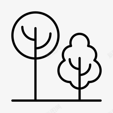 树木生态绿化图标